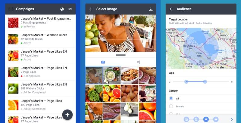 Facebook запустил «Менеджер рекламы» для Android