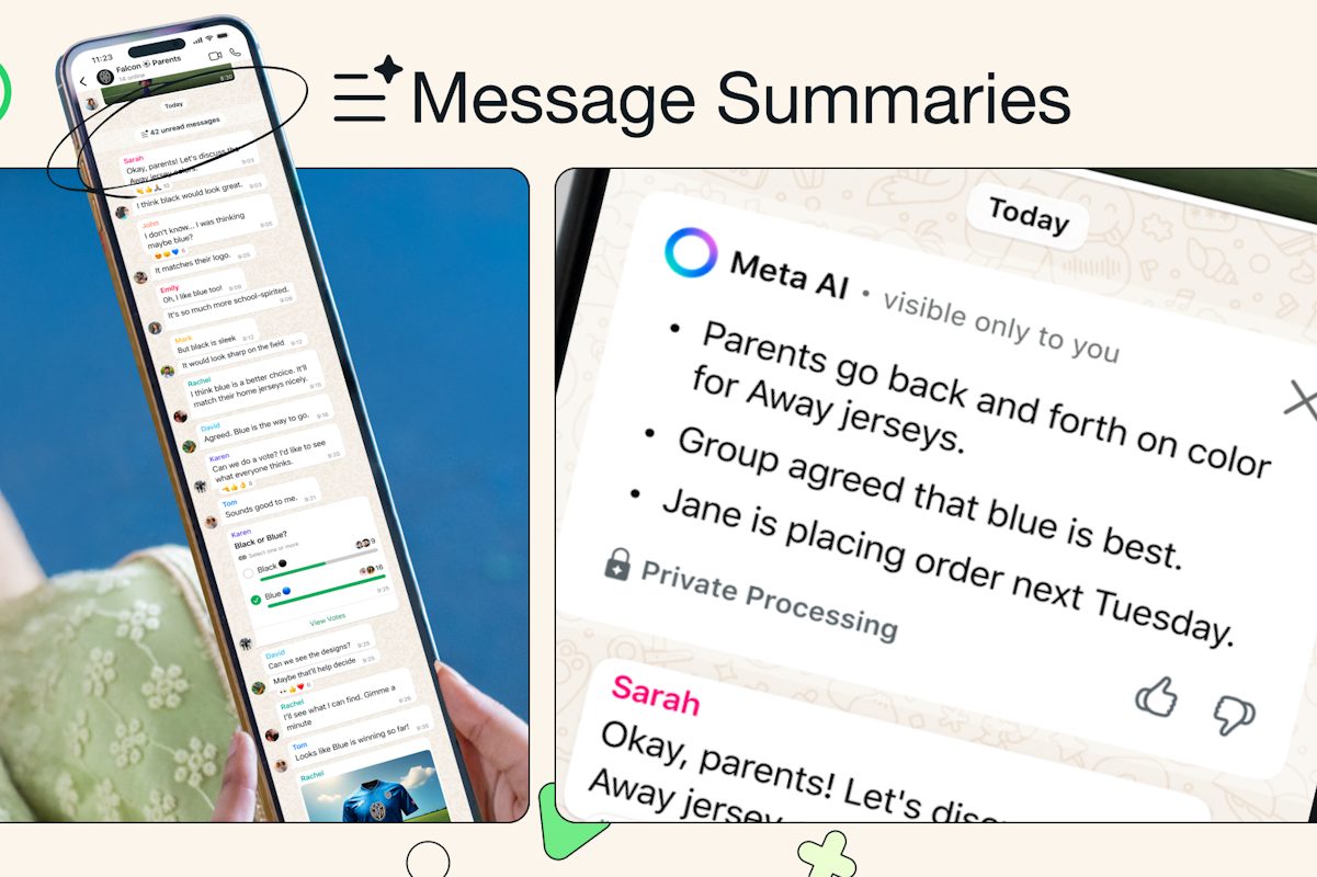 WhatsApp научился обобщать информацию из непрочитанных сообщений в чатах