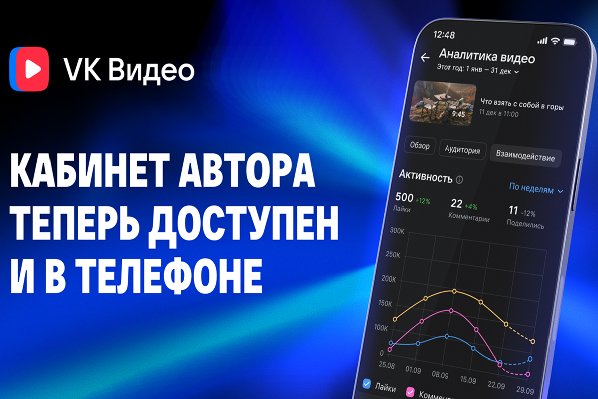 VK Видео запускает мобильный кабинет автора