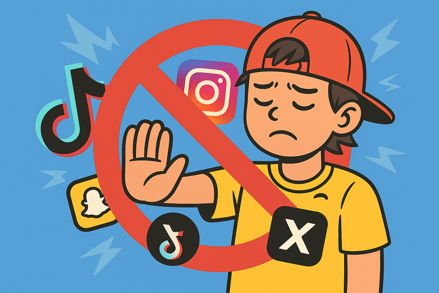 Австралия запретила подросткам доступ к TikTok, Instagram*, YouTube и другим соцсетям