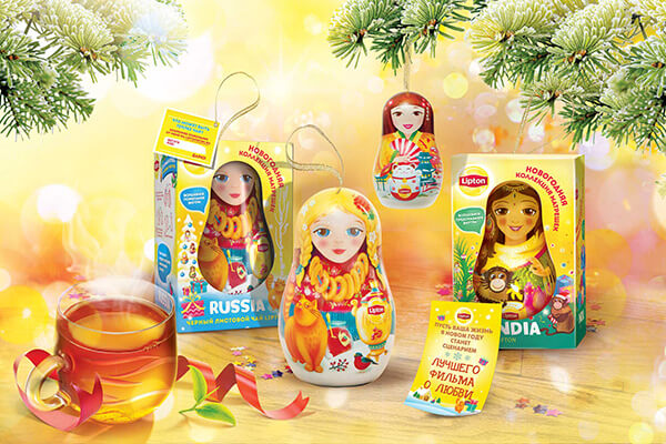 Кейс: Digital­-кампания в поддержку новогодней коллекции “Матрешки” Lipton
