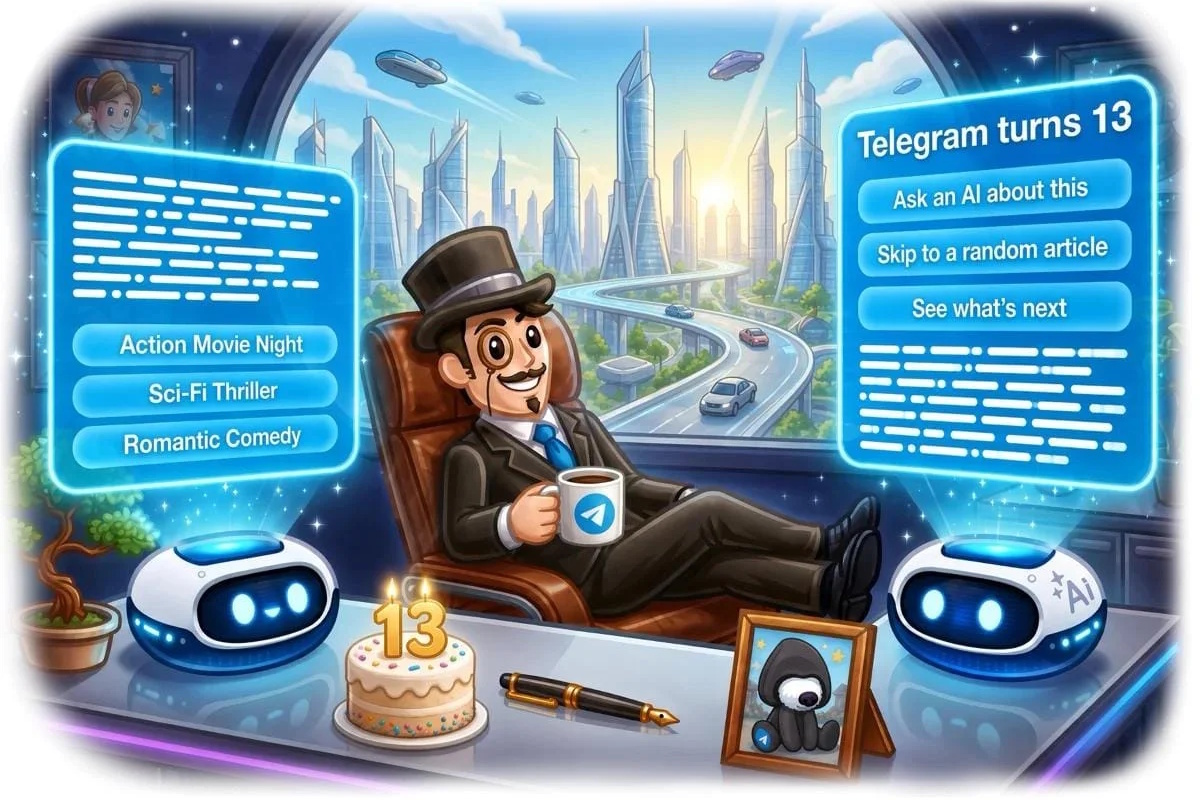 Telegram добавил приветствия в группах и каналах, а также вставку файлов в текстовый редактор