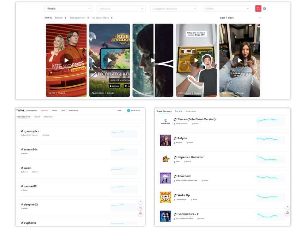 TikTok запустил платформу trends.tiktok для блогеров и маркетологов