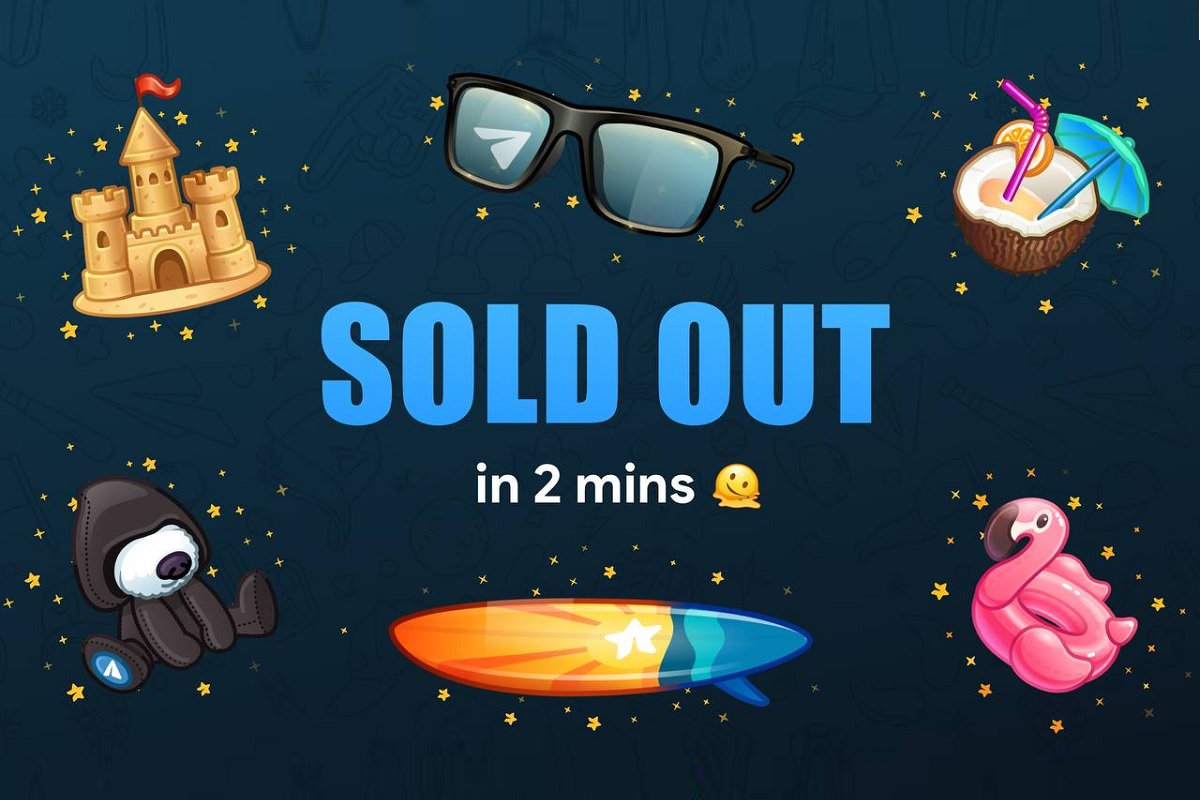 Коллекцию подарков ко дню рождения Telegram раскупили меньше чем за 3 минуты