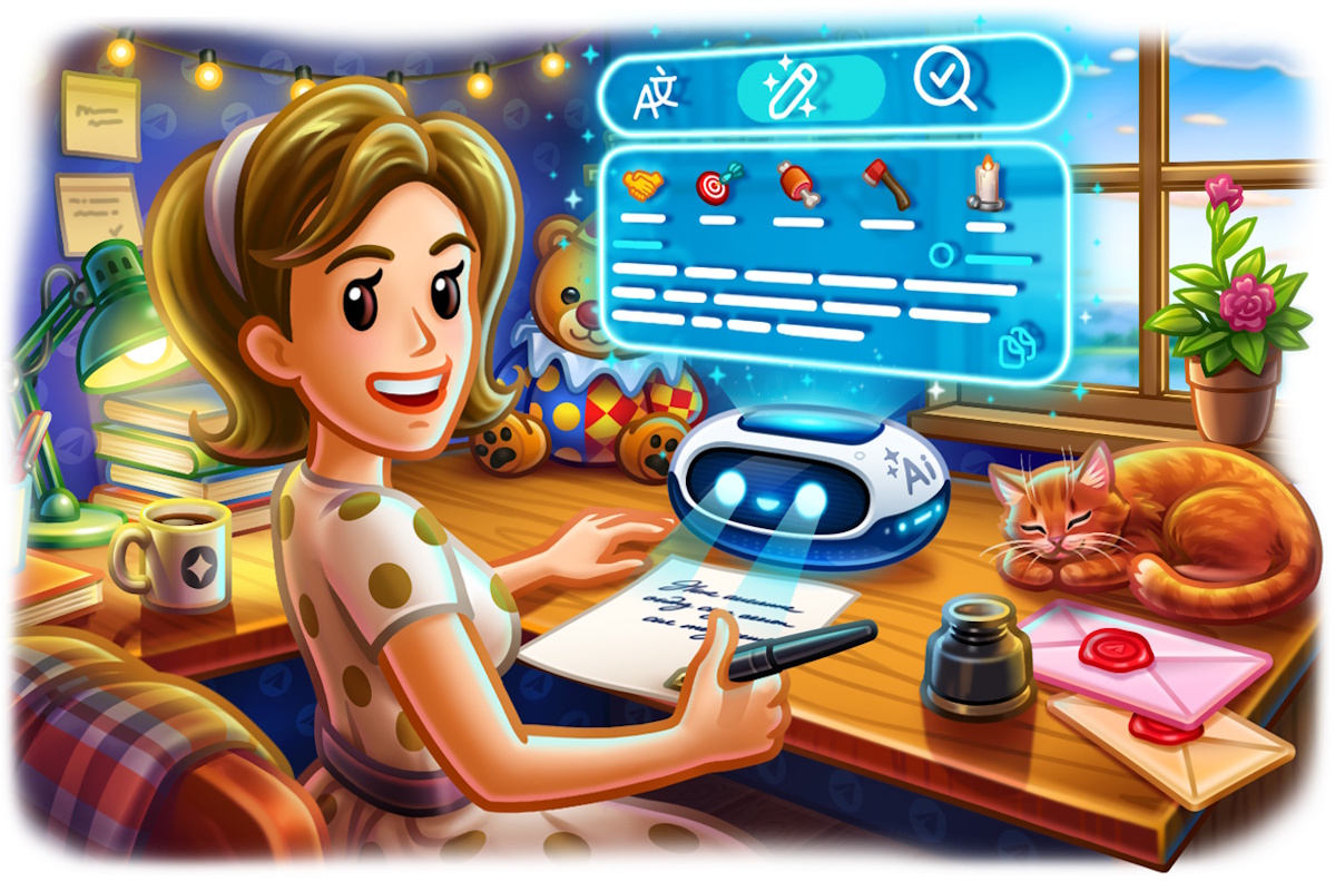 Telegram запустил AI-редактор текста, новые функции в опросах и поддержку Live-фотографий