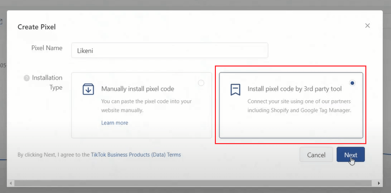 Настройка пикселя ТикТок