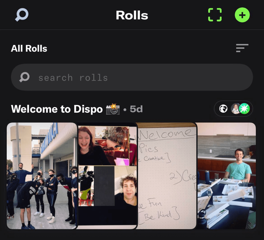Соцсеть Dispo