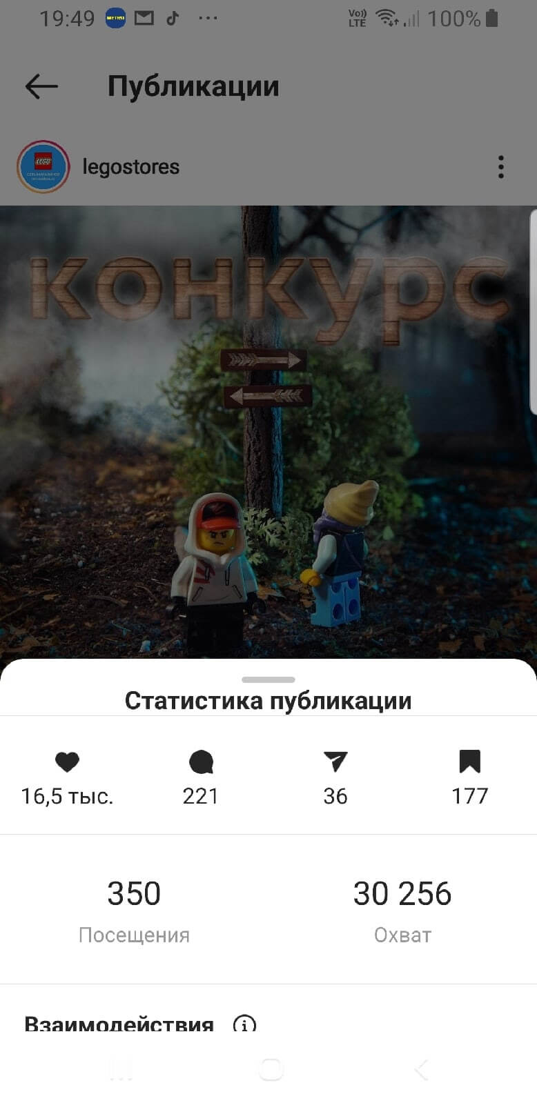 Конкурс в Instagram Охват публикации конкурса в соцсетях