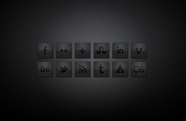 Dark Social Media Icons Dark Social Media Icons