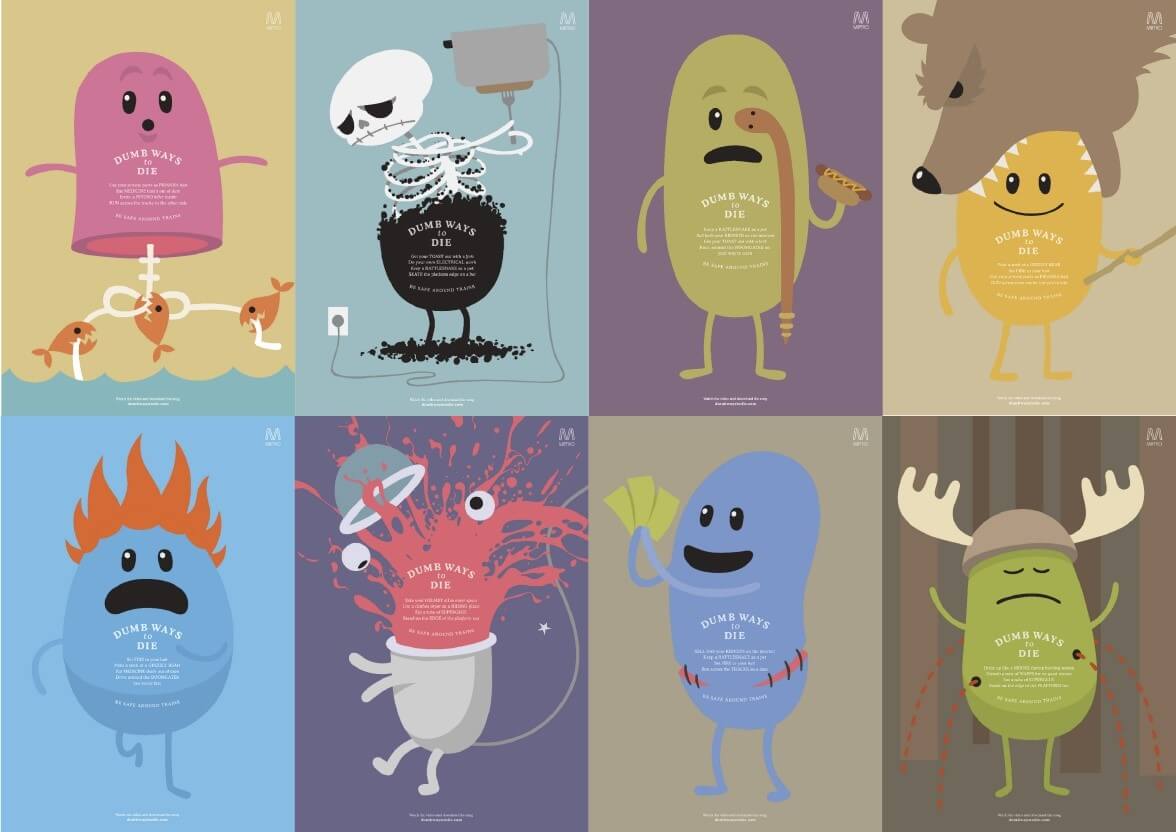 Социальный видеоролик Dumb Ways To Die