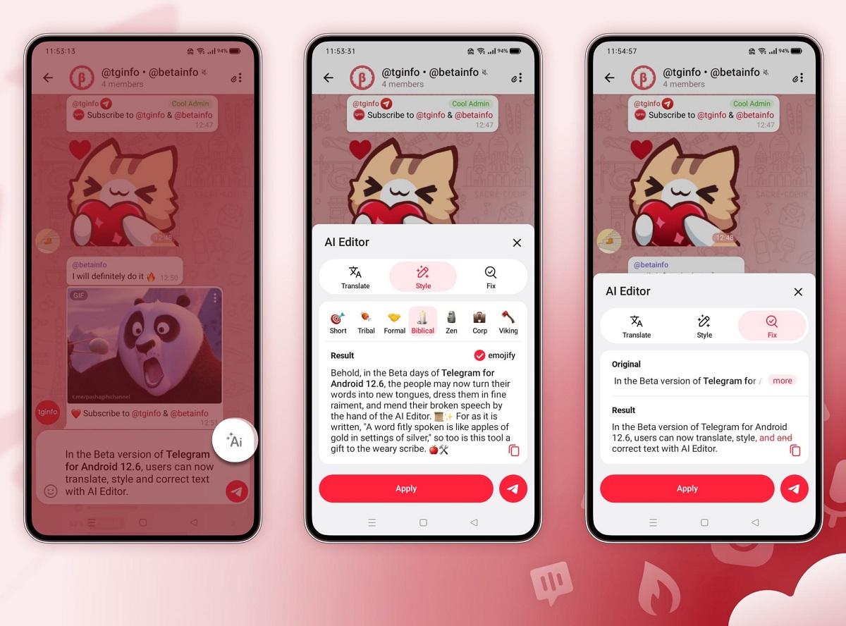 ИИ-редактор в Телеграм