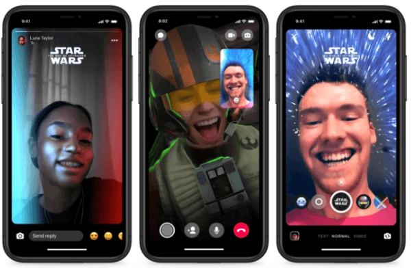 В мессенджере Facebook появилась новая тема со звездным фоном и AR-эффектами