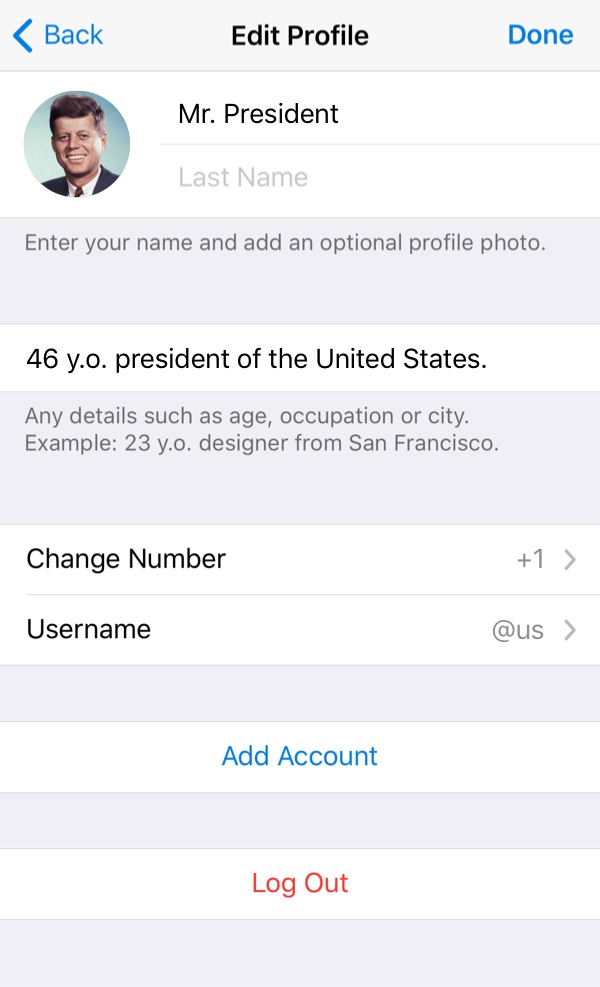 Новая функция в Telegram