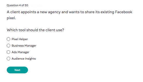 Тест по Facebook Как подготовиться к экзамену Facebook Blueprint