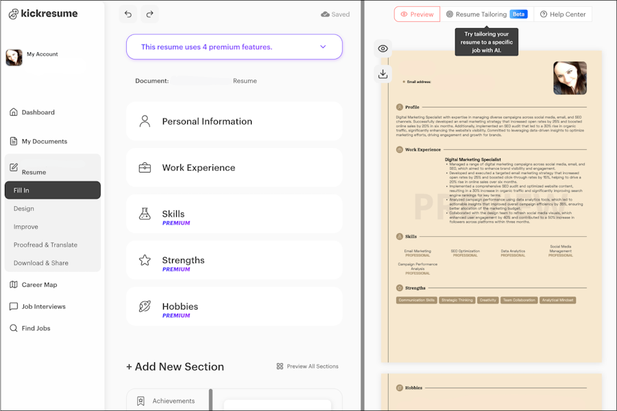 Kickresume