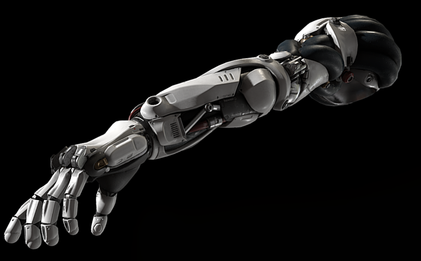 Пример 3D-модели роботизированной руки Пример 3D-модели роботизированной руки