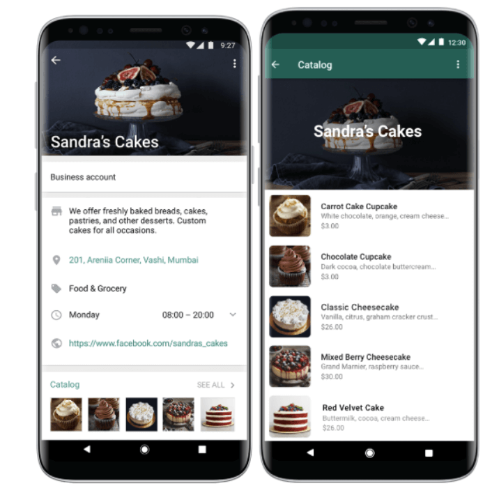 Новая функция Каталоги в WhatsApp Business