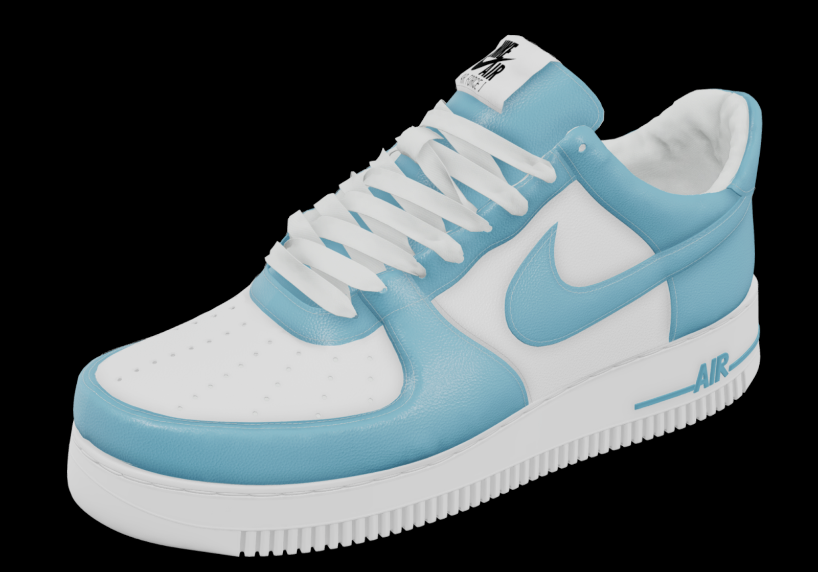 Пример 3D-модели кроссовок Nike Пример 3D-модели кроссовок Nike