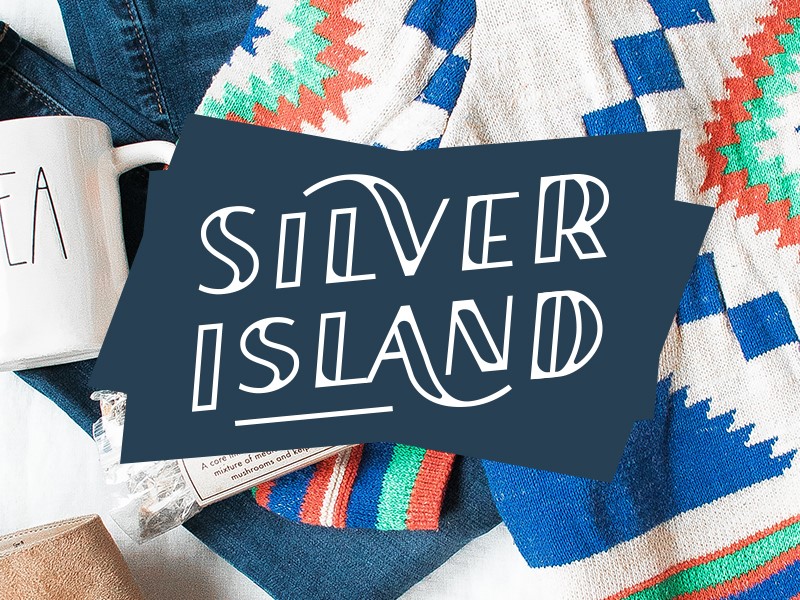 Контурный шрифт: Silver Island Пример: Silver Island