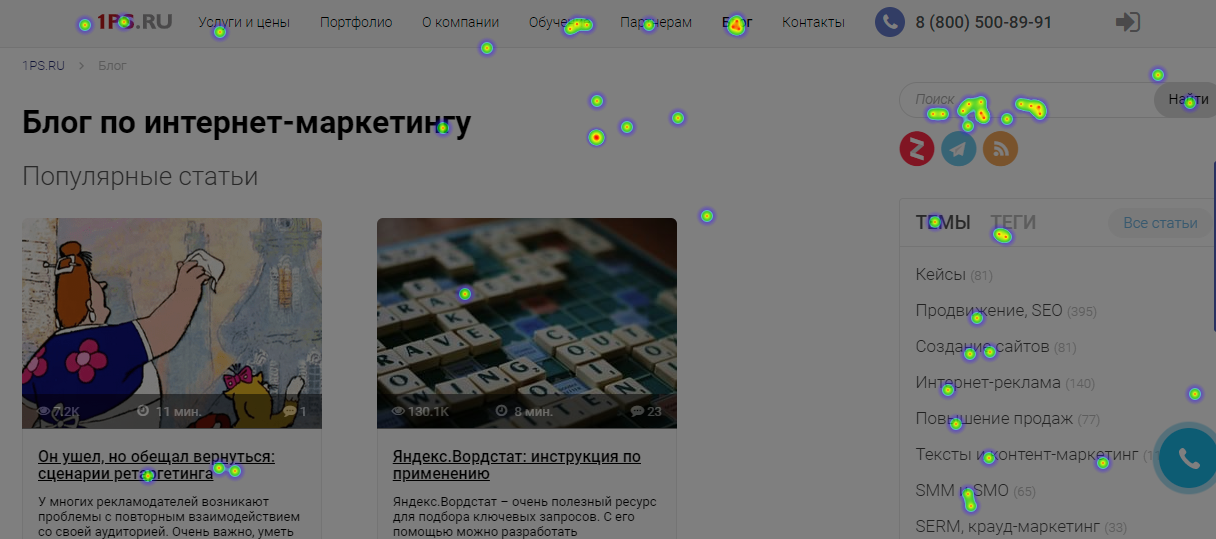 Карта кликов Карта кликов