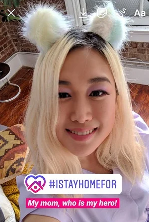 Instagram запустил новый стикер IStayHomeFor Instagram запустил новый стикер IStayHomeFor