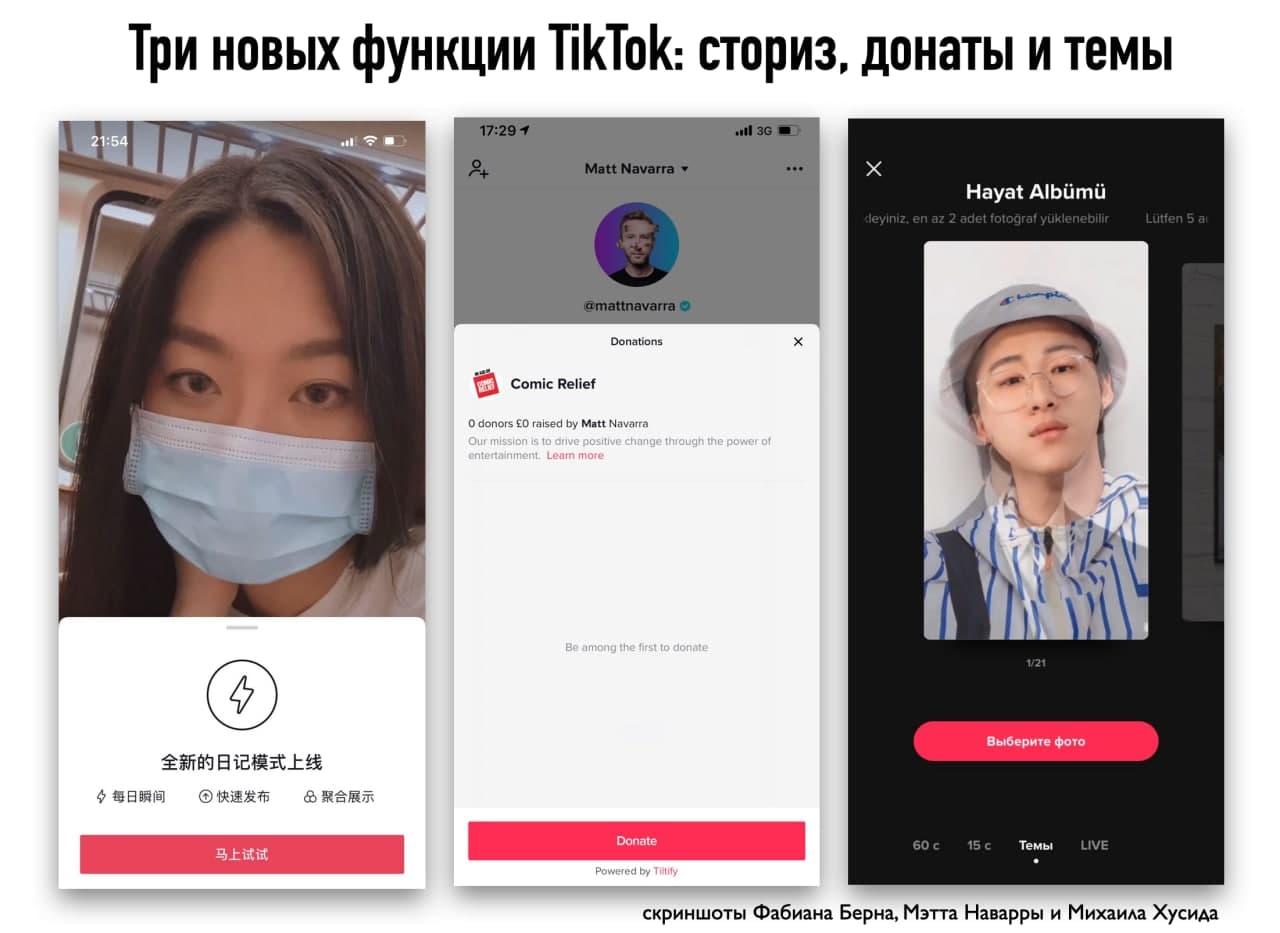 Новые функции в TikTok. Фото Gurov Digital