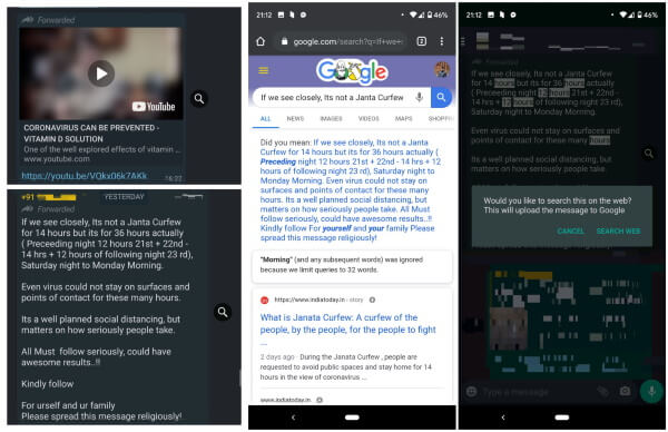  WhatsApp тестирует функцию, которая поможет пользователям отличить правдивую информацию от фейковой