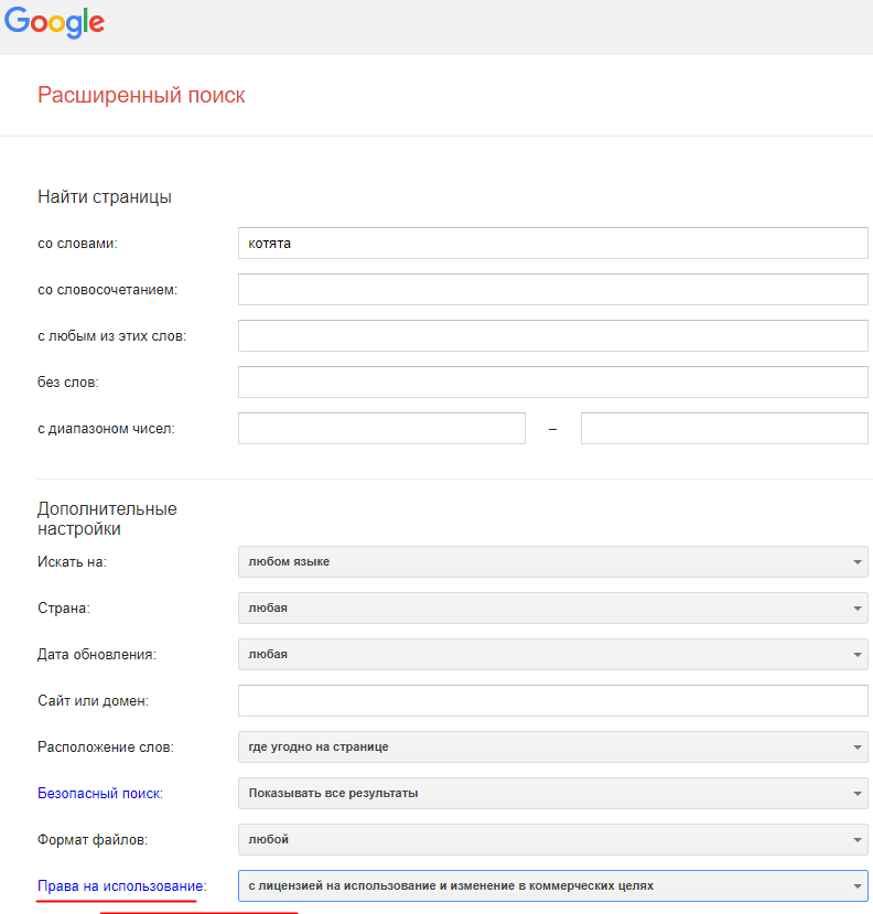 Правильный поиск Google