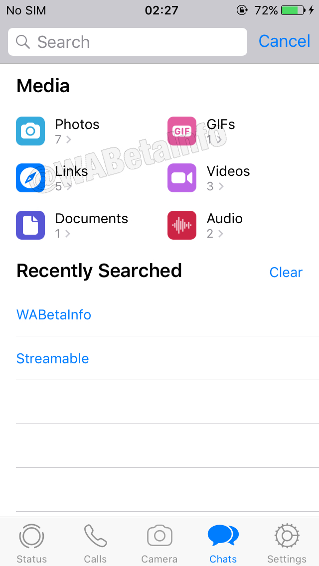 Обновленные чаты WhatsApp
