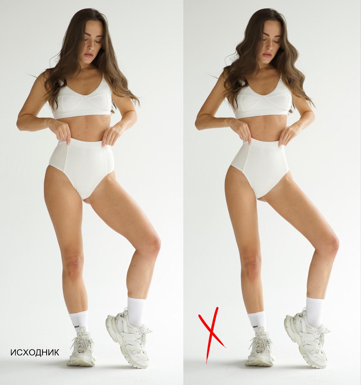 Ретушь Плохой пример ретуши