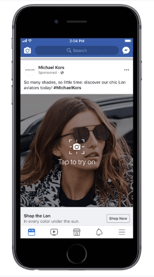 Facebook тестирует AR-рекламу Facebook тестирует AR-рекламу