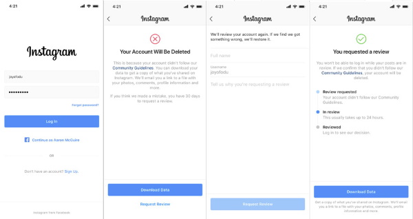 Instagram позволит пользователям, чьи аккаунты были ранее заблокированы, обжаловать решение