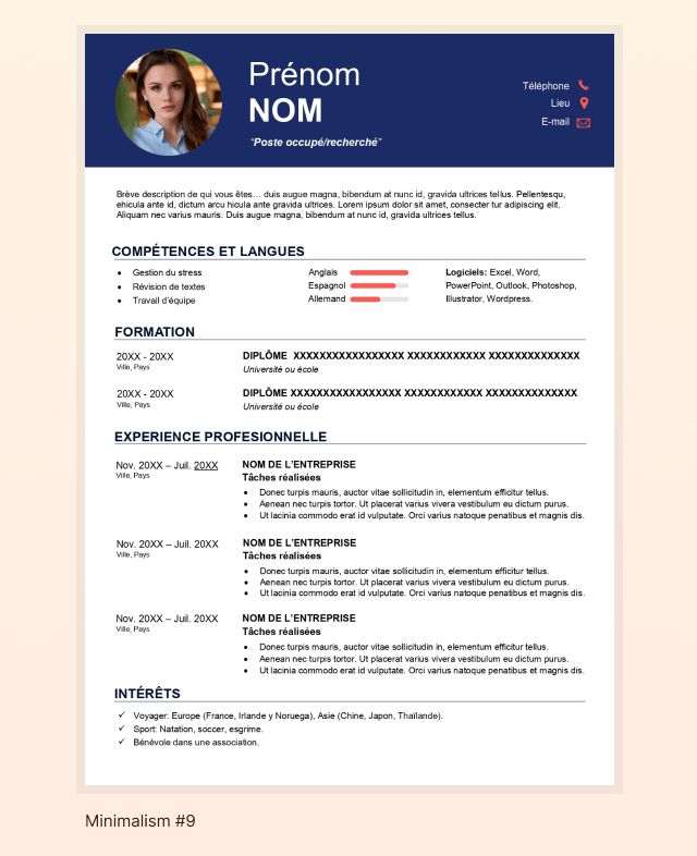 Шаблон резюме