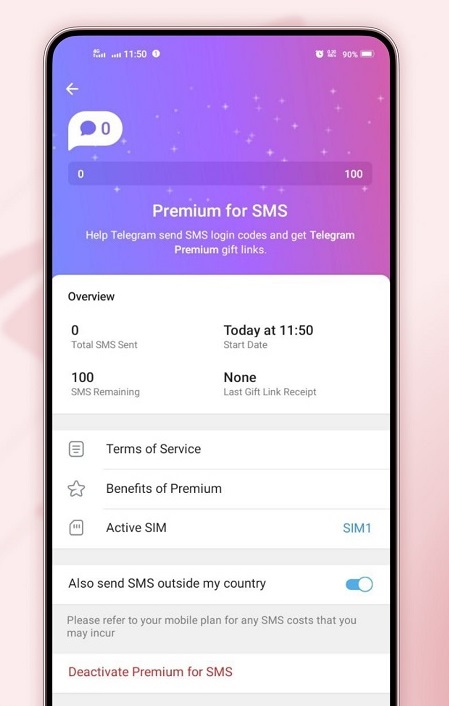 Премиум ТГ за смс Премиум ТГ за смс