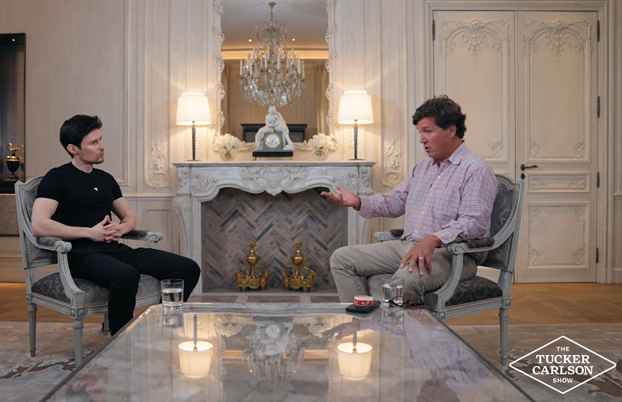 Такер Карлсон и Павел Дуров_2025 Такер Карлсон и Павел Дуров_2025