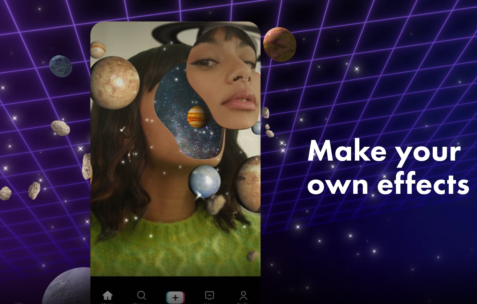 TikTok позволил создавать небрендированные AR-маски всем пользователям