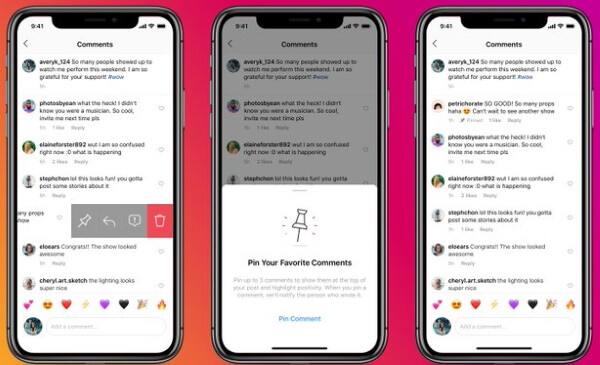Теперь пользователи Instagram смогут закреплять в постах избранные комментарии над остальными