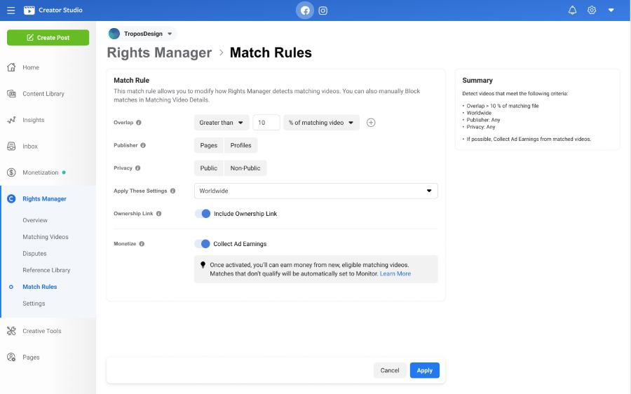 Rights Manager Facebook расширил доступ к рекламе in-stream и обновил инструмент Rights Manager