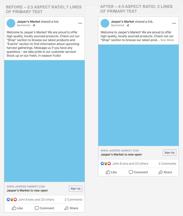 Facebook сократит размеры блоков в мобильной ленте Facebook сократит пространство для рекламы в мобильной новостной ленте