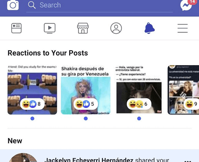Реакции на посты в Facebook Реакции на посты в Facebook стали отображаться в панели уведомлений