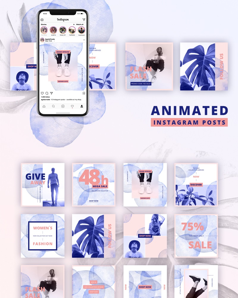 ANIMATED Instagram Posts Bold Social Media ANIMATED Instagram Posts Bold Social Media