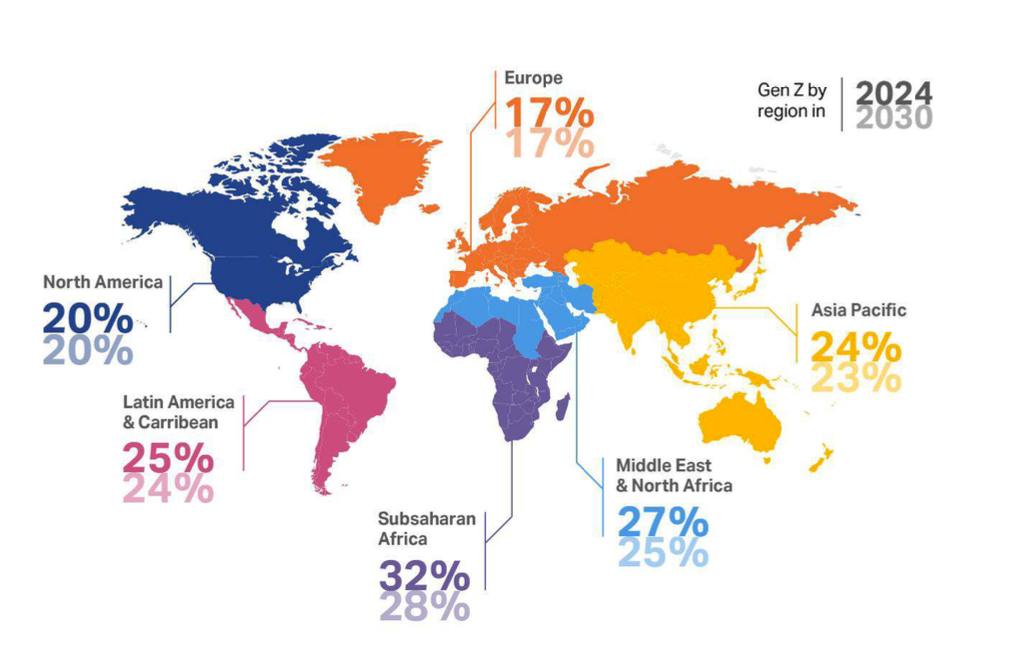 Поколение Z по регионам