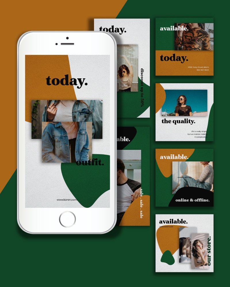 Fashion Instagram Templates - Karen Social Media Fashion Instagram Templates - Karen Social Media