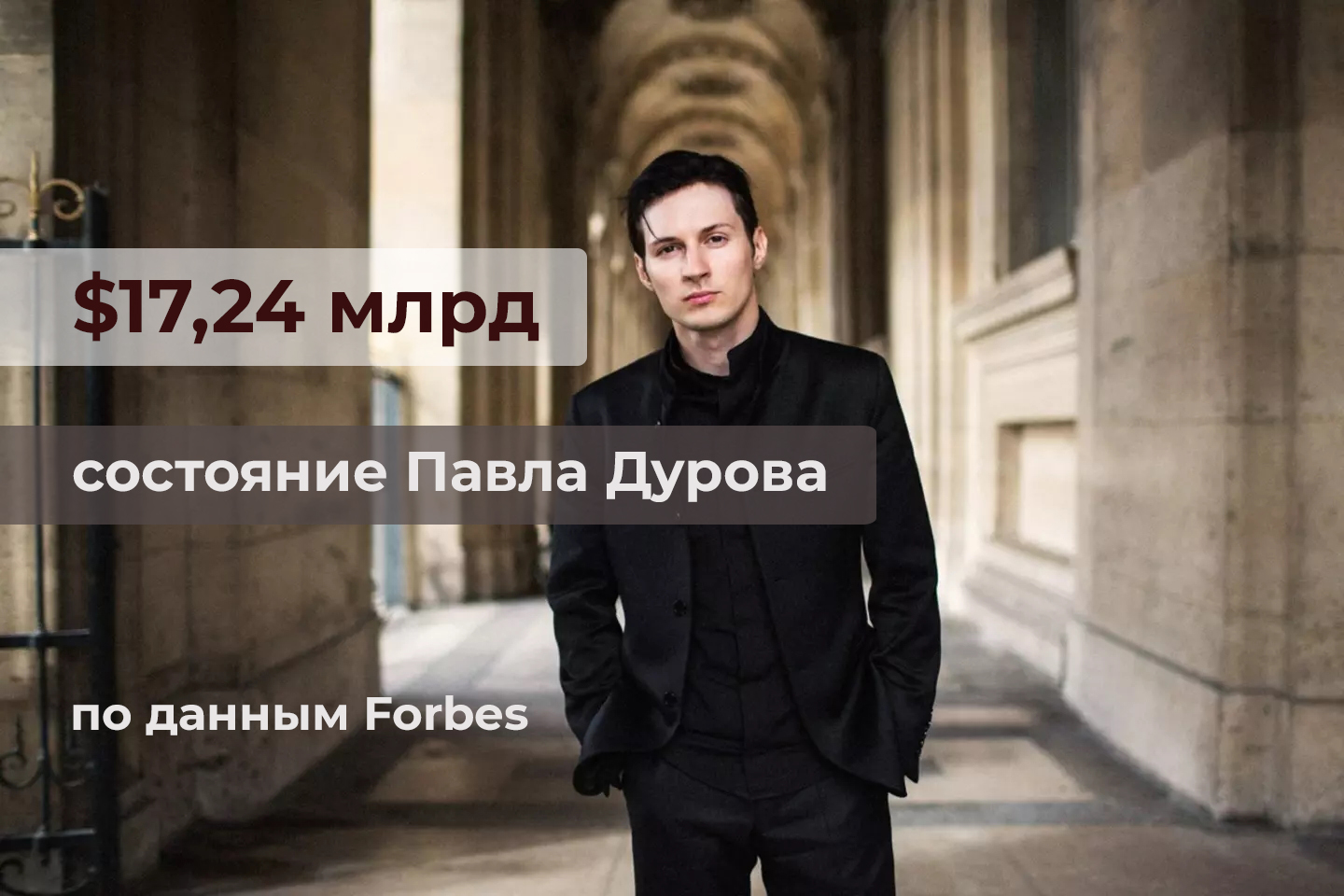Состояние Павла Дурова увеличилось за год почти на $14 млрд